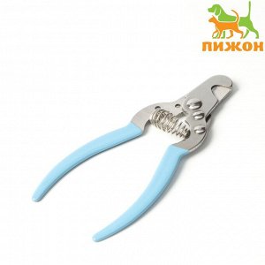 ВЫВОДИМ Когтерез-секатор с прорезиненной ручкой, отверстие 11 мм, синий   6960850