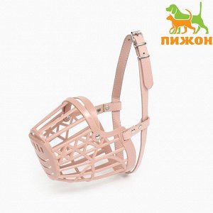 ВЫВОДИМ Намордник пластиковый, №7 (длина по носу 8,5 см) с ошейником из кожзама 2712568