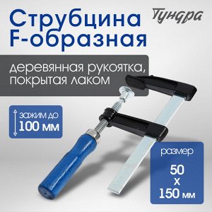 Струбцина F-образная ТУНДРА, 100x50x150 мм