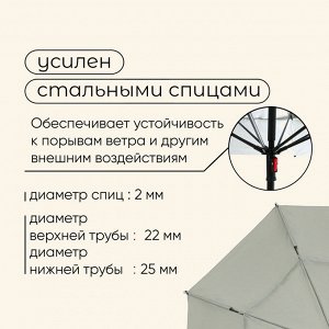Зонт пляжный maclay, c УФ-защитой, d=240 см, h=220 см