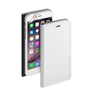 Deppa Wallet Cover PU iPhone 6 Plus магнит + пленка,белый,84073 (открывается вбок)