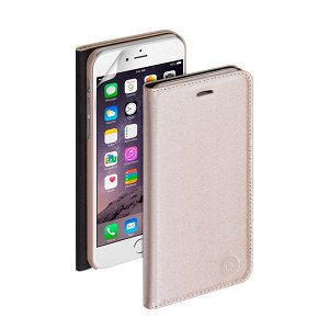 Deppa Wallet Cover PU iPhone 6 Plus магнит + пленка,золотой,84074 (открывается вбок)