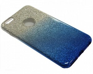 Чехол iPhone 6/6S Plus Shine серебро синий