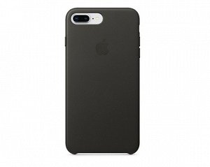 Чехол iPhone 7/8 Plus Leather Case в упаковке темно-серый