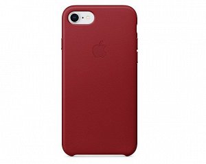 Чехол iPhone 7/8 Plus Leather Case в упаковке красный