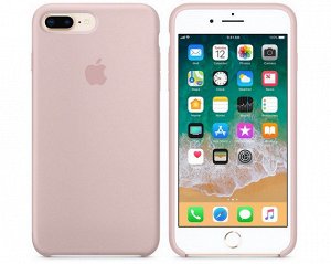 Чехол iPhone 7/8 Plus Silicone Case в упаковке розовый песок