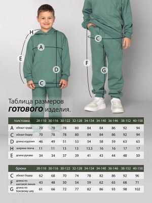 Костюм детский футер 2-х нитка "БЛУМИ КИДС" ЗЕЛЕНЬ
