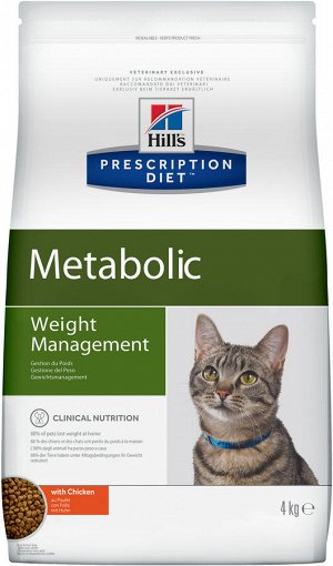 Hill's PD Feline Metabolic д/кош коррекция веса 4кг