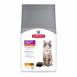 Hill's SP Feline Adult SensStomach/Skin д/кош Деликат 6/1,5кг