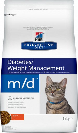 Hill's PD Feline m/d д/кош при сахарном диабете 6/1,5кг