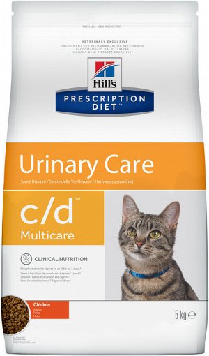 Hill's PD Feline c/d Multicare д/кош при урологии Курица 5кг