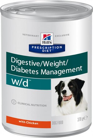 Hill's PD Canine конс 370гр w/d д/соб Поддержание веса (1/12)