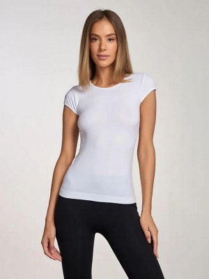 Intimidea T-Shirt KANSAS Футболка с круглым вырезом мини рукавами. Повседневное изделие из мягкой микрофибры, повторяет очертания тела, не требует глажения. (bianco -белый цвет) пр. Италия