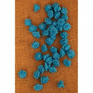 Роза 1,5 см фоамиран (90-100 шт в упаковке) голубая