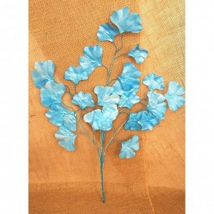 Ветка голубой лист Гинкго 65 см ветка искусственная