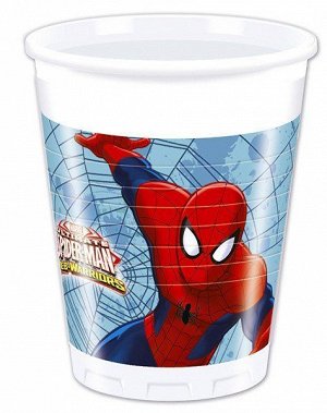 85153 Стакан пластиковый "Человек-Паук/Ultimate Spiderman Web Warriors", 200 мл, 8 шт.
