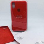 Чехол Iphone XR ,красный не пачкается ! ( с наклейками, микрофиброй,номером) силиконовый