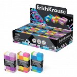 Ластик ErichKrause &quot;Pixel&quot;, мягкий, гипоаллергенный, микс (цена за шт)