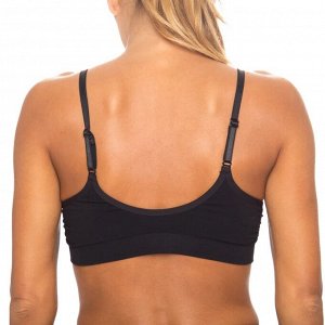 INTIMIDEA Silhouette Bra con jacquard Топ женский из мягкой микрофибры с жаккардовым рисунком, регулируемые бретели, идеальная посадка по фигуре и поддержка.(Nero -Черный цвет) пр. Италия.