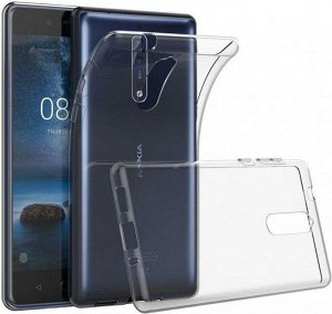 Силиконовый чехол NOKIA 8 (прозрачный) усиленный