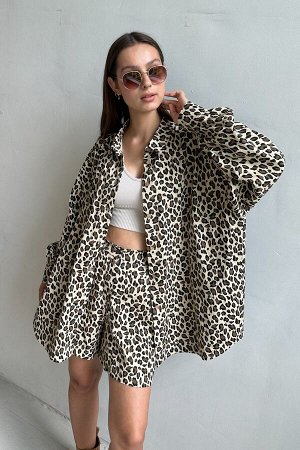 Костюм  DENIM066/01/Леопард