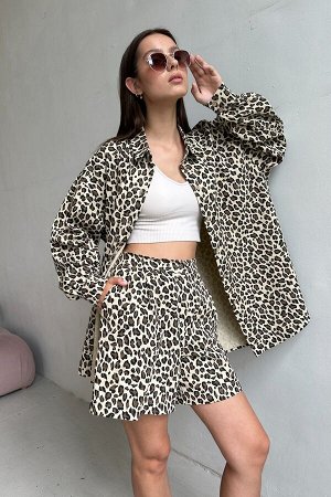 Костюм  DENIM066/01/Леопард