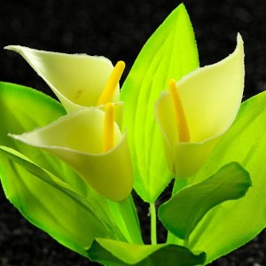 ВЫВОДИМ Растение искусственное аквариумное, светящееся, 10 см, зелёное   7514222