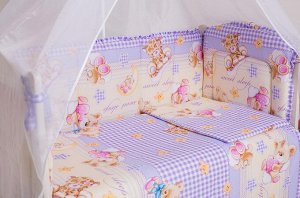 Борт в детскую кроватку Весёлый мишка