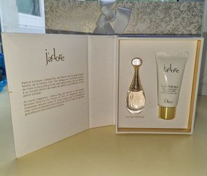 Набор Dior Jadore 5мл+20 мл молочко, в подарочном пакете. Оригинал