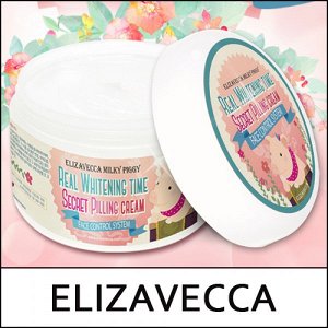 Осветляющий крем с эффектом пилинга Elizavecca Milky Piggy Real Whitening Time Secret Pilling Cream, 100g