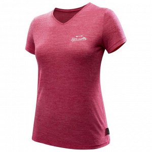 Женская футболка с коротким рукавом шерстяная TRAVEL 500 FORCLAZ