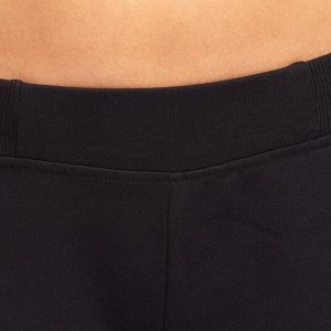 Женские брюки прямого покроя для гимнастики 500 Gym stretching черные DOMYOS