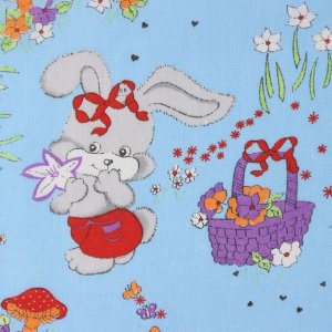 Пеленка Крошка Я &quot;Зайчонок&quot;, 70*120 см, 100% хлопок