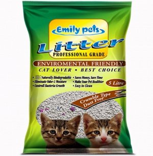 Наполнитель комкующийся из натурального бентонита Emily Pets Professional Grade.5 л. Китай