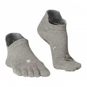 Носки для йоги нескользкие 5 пальцев DOMYOS