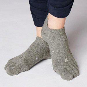 Носки для йоги нескользкие 5 пальцев DOMYOS