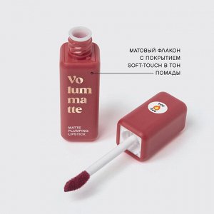 Жидкая помада для губ с плампингом ViViENNE SABO Volummatte матовая тон 05 вишневый, Вивьен Сабо