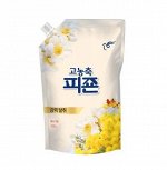 Кондиционер для белья &quot;Rich Perfume Yellow Mimosa&quot; (парфюмированный супер-концентрат с ароматом «Жёлтая мимоза») 1,6 л, мягкая упаковка с крышкой