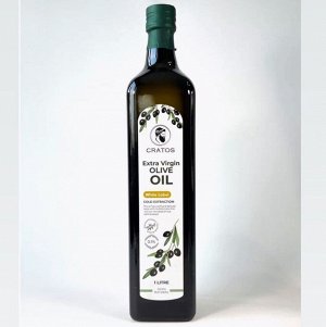 Масло оливковое Cratos Label Extra Virgin 1 литр, нерафинированное,холодный отжим Греция.