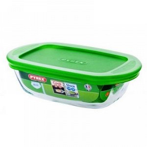 Блюдо прямоугольное с крышкой Pyrex Cook&Store 23х15x6.5 см