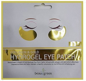 Beauugreen Gold Hydrogel eye patch Гидрогелевые патчи с коллагеном и золотом 1 пара