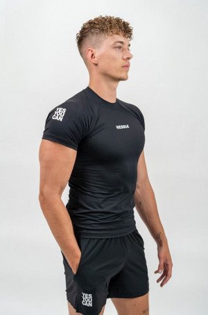 Мужская футболка NEBBIA Workout Compression PERFORMANCE (339) - Чёрный