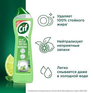 NEW ! Cif гель для мытья посуды с ароматом свежего лайма и мяты 500 мл