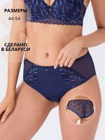 Трусы женские слипы кружевные цвет Синий (Edelica)