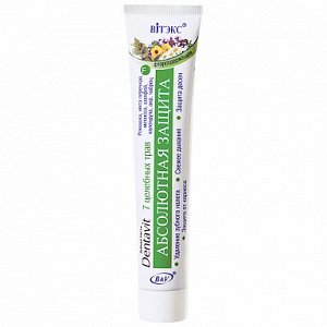 Dentavit Зубная паста Фторсодержащая 7 Целебных трав Абсолютная защита