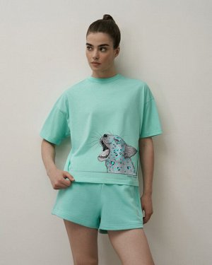 Футболка:жен. МОДЕЛЬ 54. Ментол OXO-3081-1151
