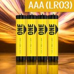 Батарейки мизинчиковые ААА (LR03) солевые (упаковка 4 шт.), Smartbuy ONE R03/4S (SOBZ-3A04S-Eco)