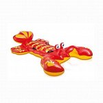 Игрушка-наездник надувная Краб (57528) INTEX [2130х1370 мм, винил, красный, до 40кг, 0,75кг]