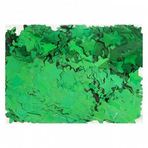 Наполнитель для шара "Конфетти звезда" 3 см, фольга, цвет зеленый, 500г