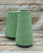 Пряжа для вязания 49 гр, Dry 100%  хлопок  2700м/100г Зеленое яблоко